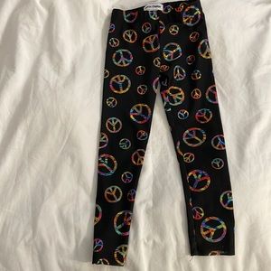 Peace sign leggings